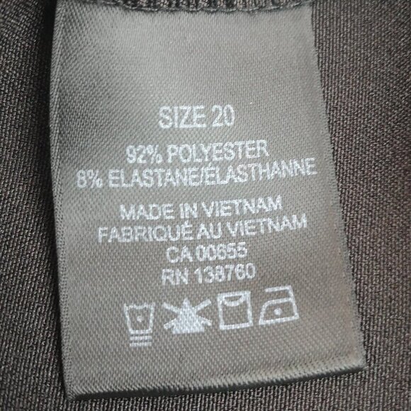 NWT Addition Elle Ladies Size 20 Black Elastic Waist in Back Shorts - Picture 6 of 12